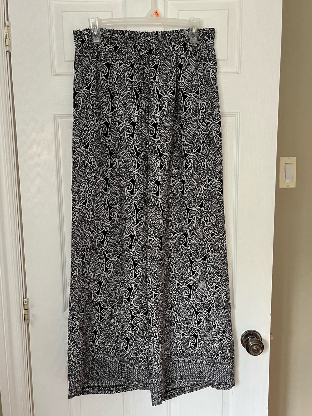 Wide leg drawstring pants